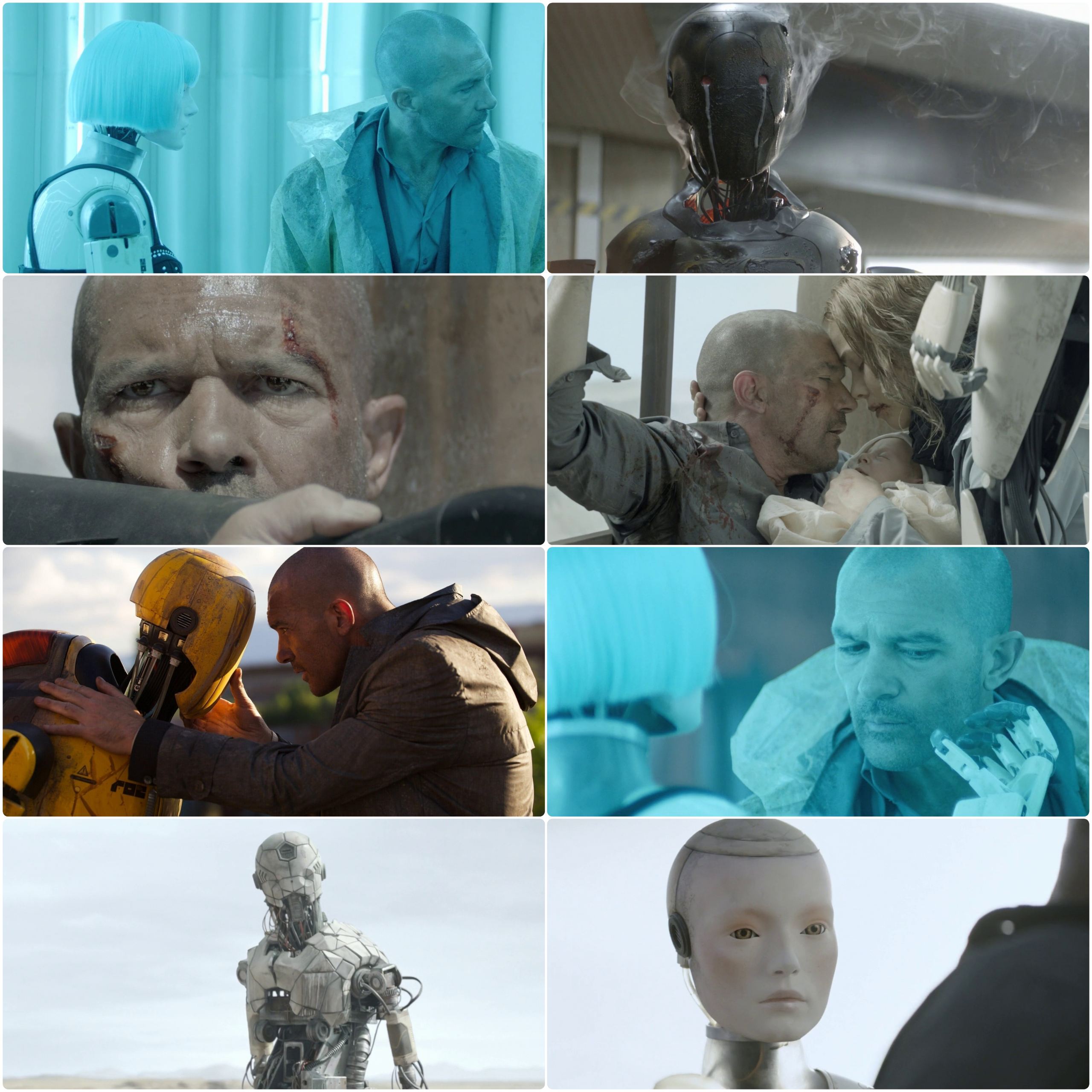 Automata (2014) (Hindi + English) Dual Audio Hollywood Movie BluRay HD ESub Screenshot
