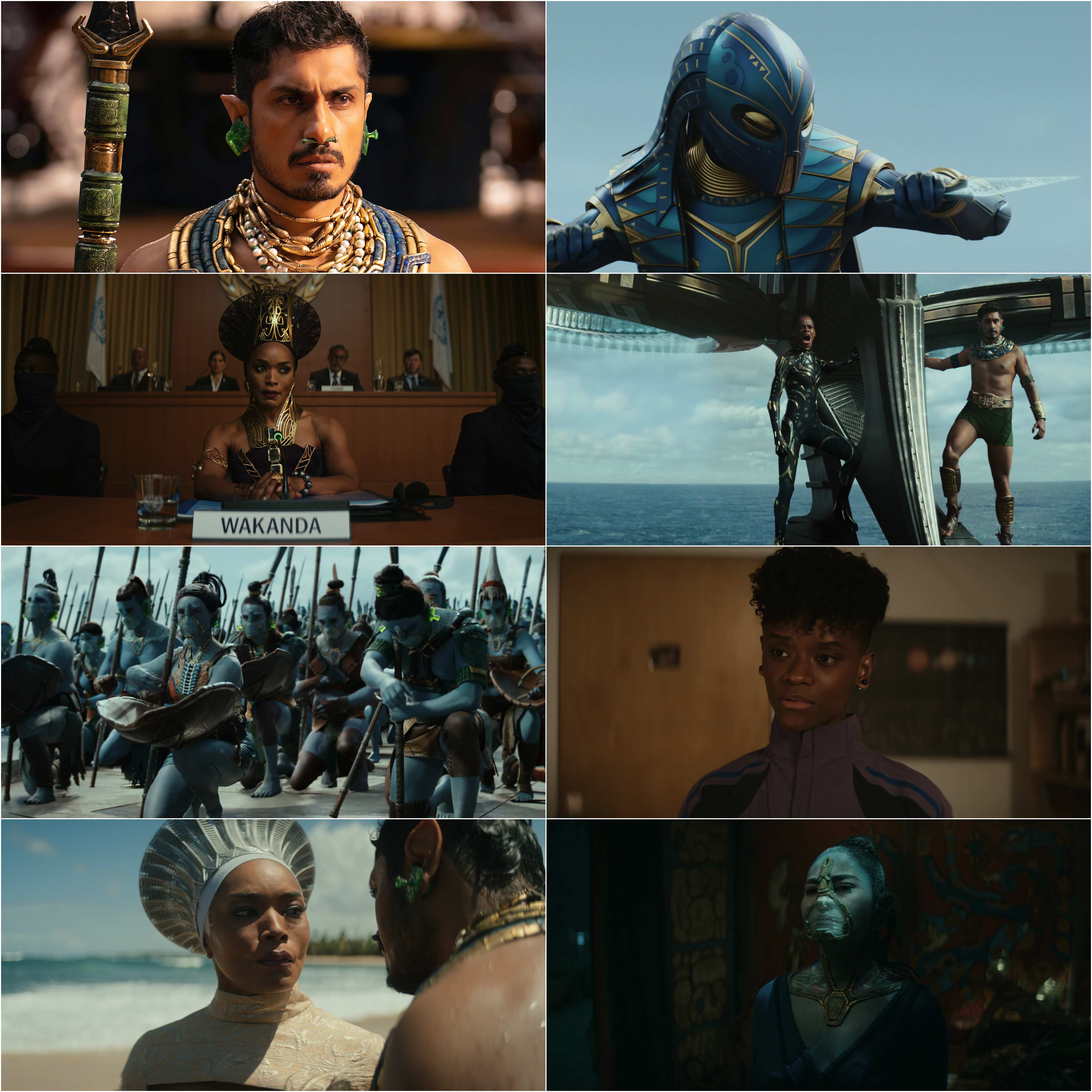 Black Panther - Wakanda Forever (2022) (Hindi + English) Dual Audio MCU Hollywood Movie BluRay HD ESub Screenshot