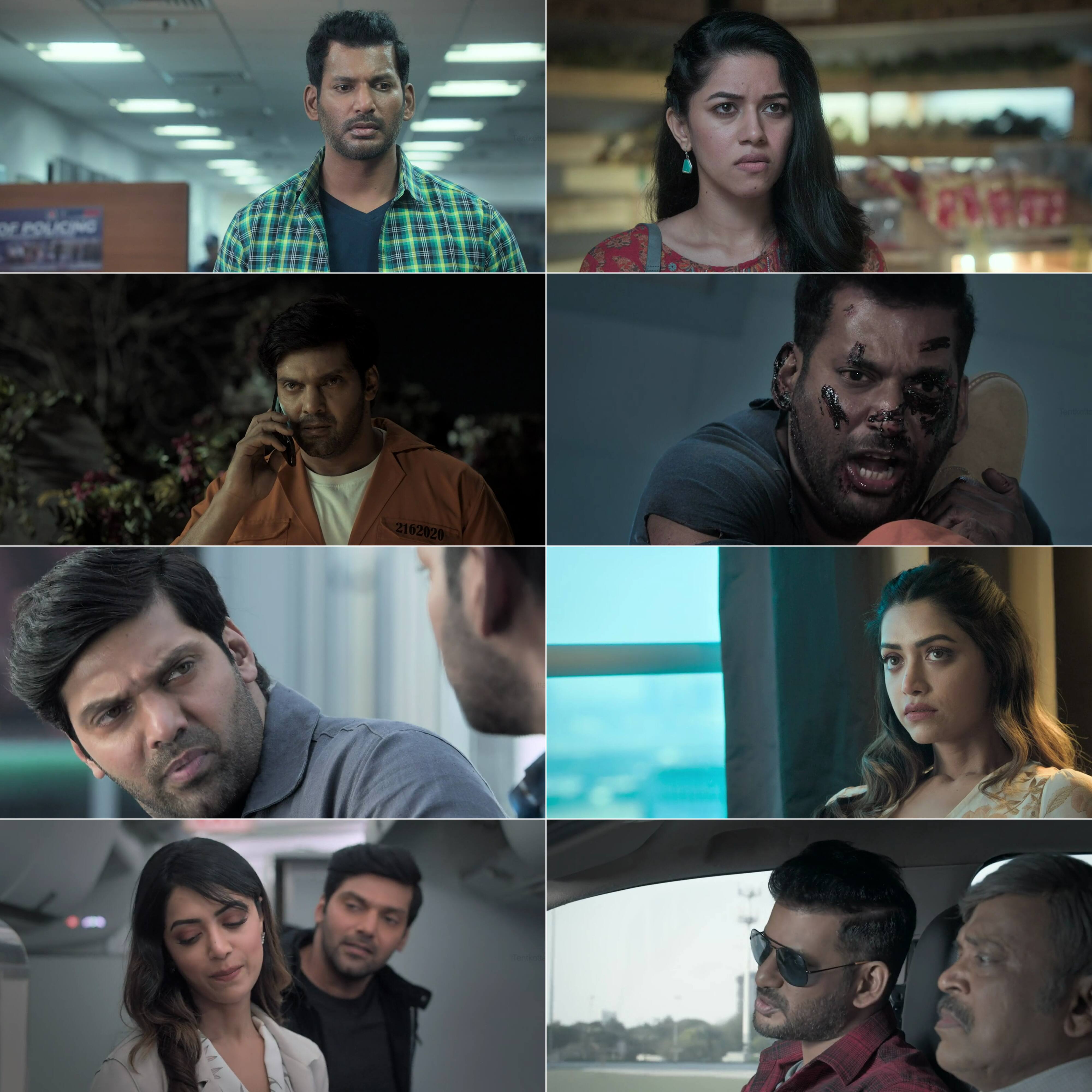 Enemy (2021) (Hindi + Tamil) Dual Audio UnCut South Movie HD ESub Screenshot