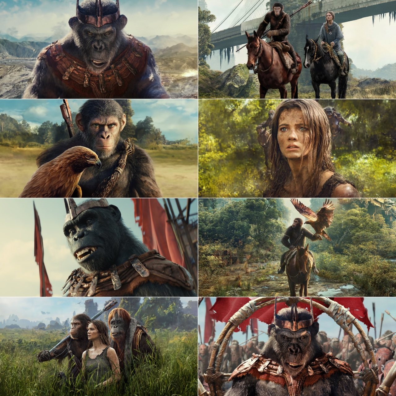 Kingdom of the Planet of the Apes (2024) (Hindi + English) Dual Audio Movie HD ESub Screenshot