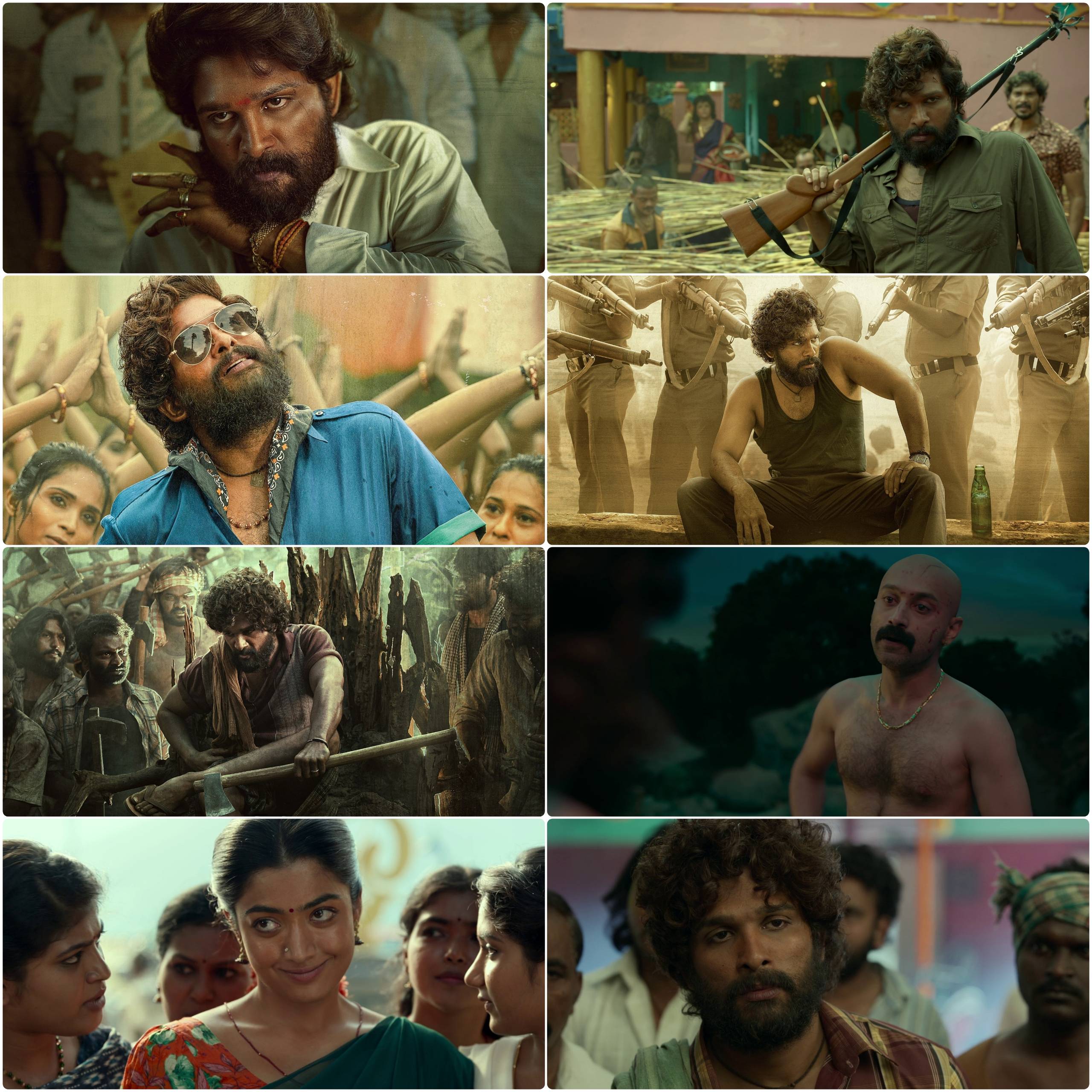 Pushpa - The Rise (2021) (Hindi + Telugu) Dual Audio UnCut South Movie BluRay HD ESub Screenshot