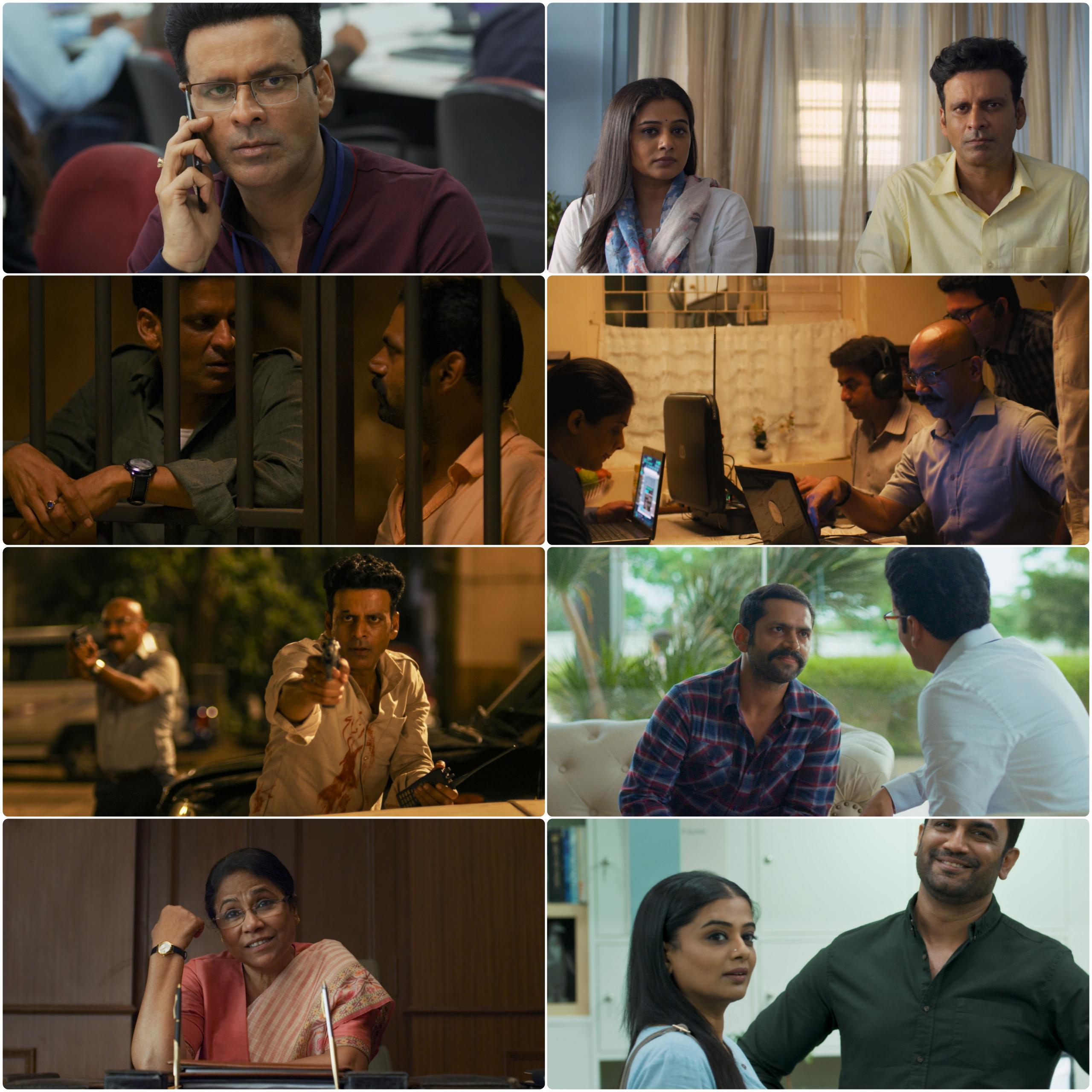 The Family Man S01 (2019) (Hindi + English) Dual Audio Completed Web Series HEVC ESub Screenshot
