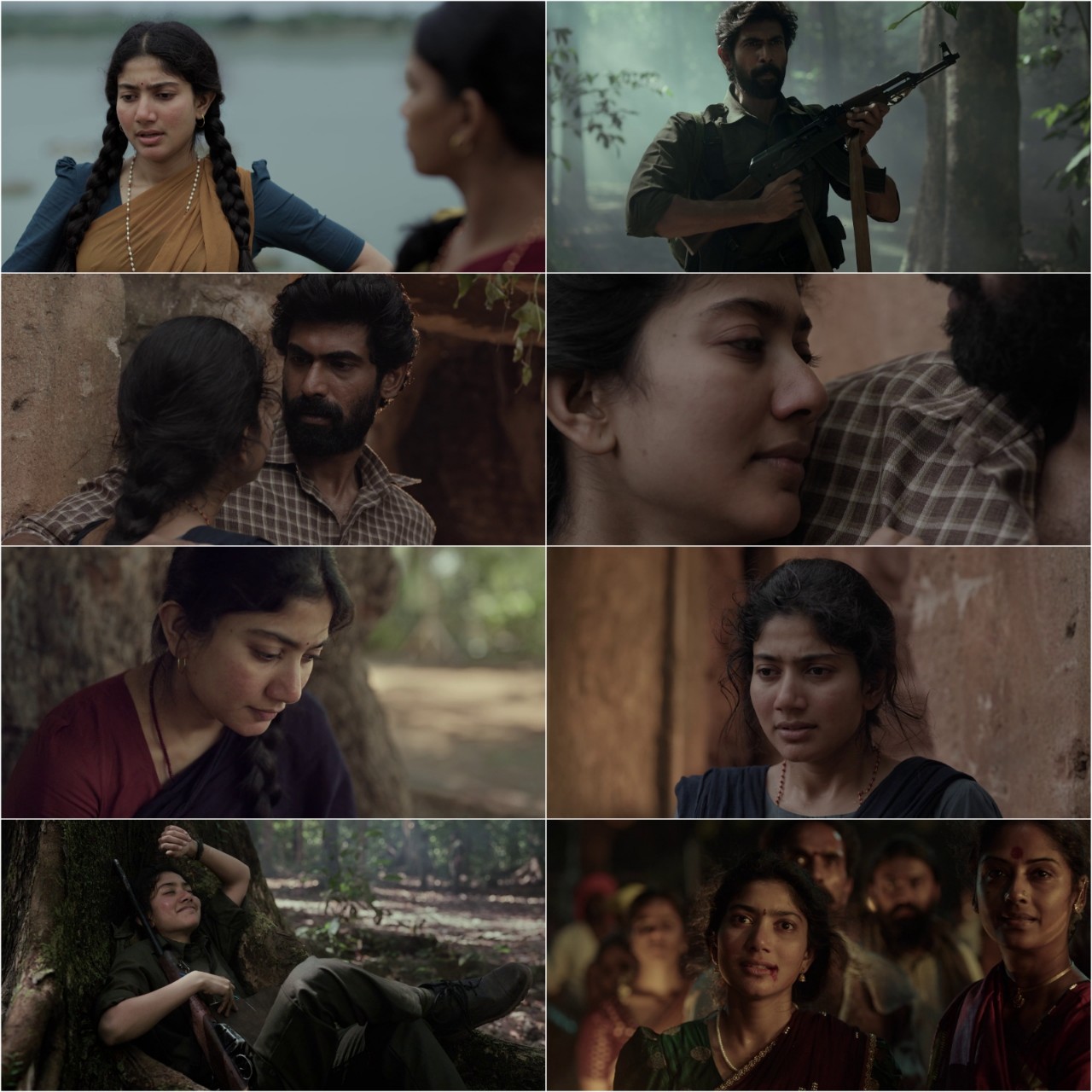 Virata Parvam (2023) South {Hindi + Telugu} Dual Audio Full Movie HD ESub Screenshot