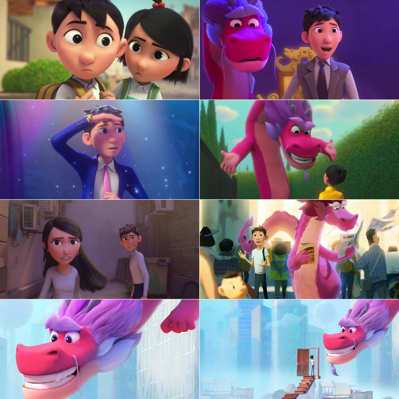 Wish Dragon (2021) (Hindi + English) Dual Audio Animation Movie HD ESub Screenshot